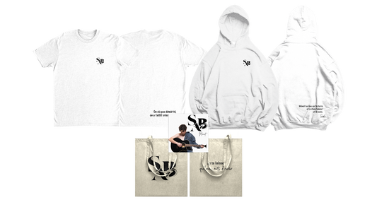 PACK FULL BLANC " CD DÉDICACÉ + SWEAT + T-SHIRT + TOTEBAG"  « MINUIT »